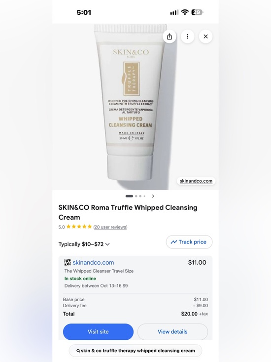 Skin & Co Other - Skin Whipped Cleansing Cream - White & Gold Accent